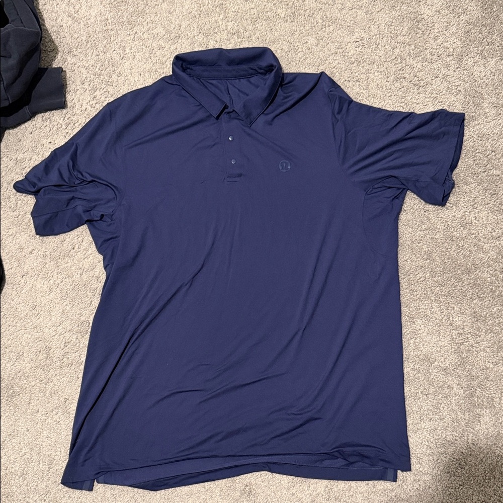 Lululemon Athletica Deep Blue Polo Shirt